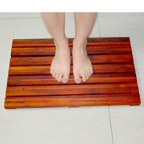 Conair Bath Conair Teak Wood Raised Antislip Spasaunashowerhot